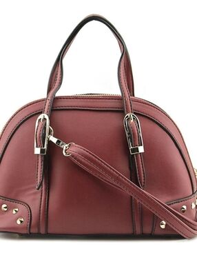 NEW MG Collection Irina Mini Studded Satchel Shoulder Bag